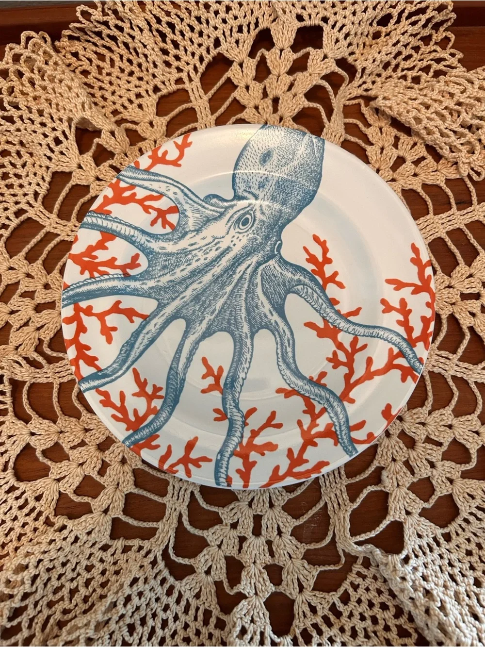 EUC 222 Fifth Coastal Life Plates Set of 4 - Nautical & Beachcore Home Decor